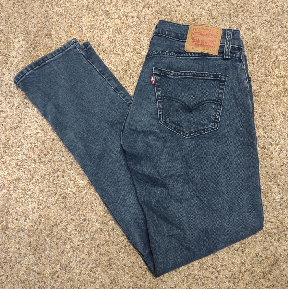 Levi's 511 slim fit 33x34 in dark grey